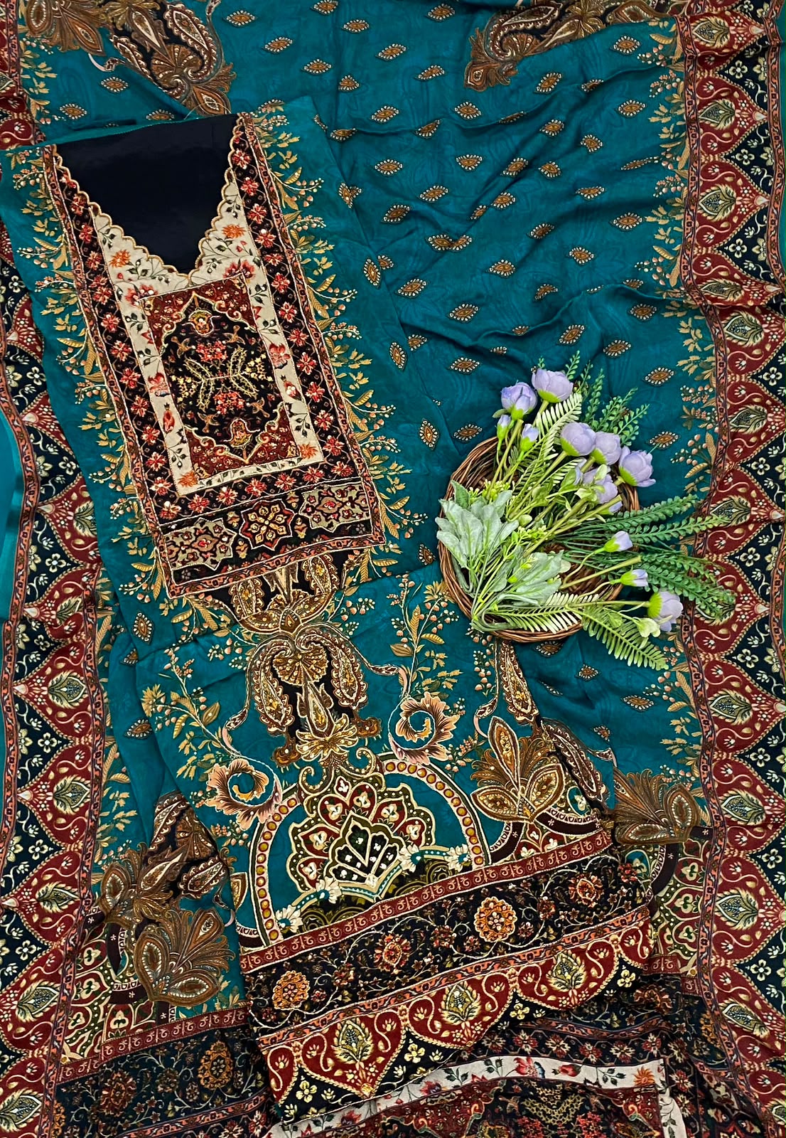 434D Crepe Dark Sea Green Suit Fabric / CKC Crepe Suits