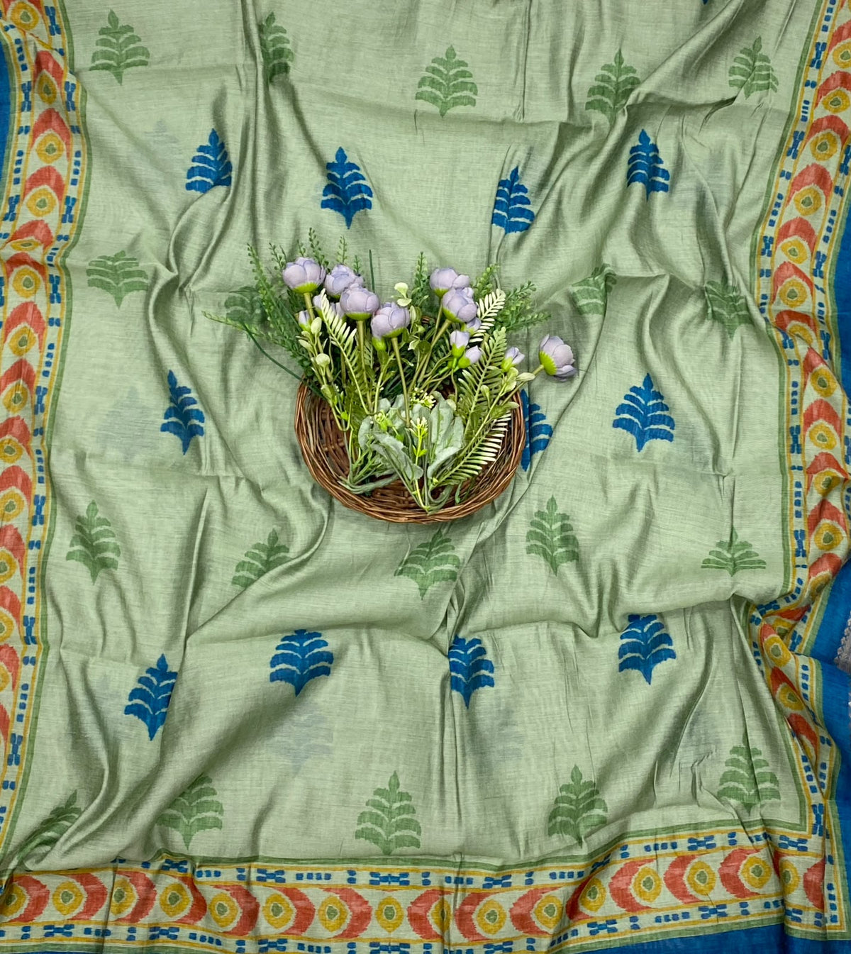 438D Maheshwari Green Suit Fabric / CKC Maheshwari Suits