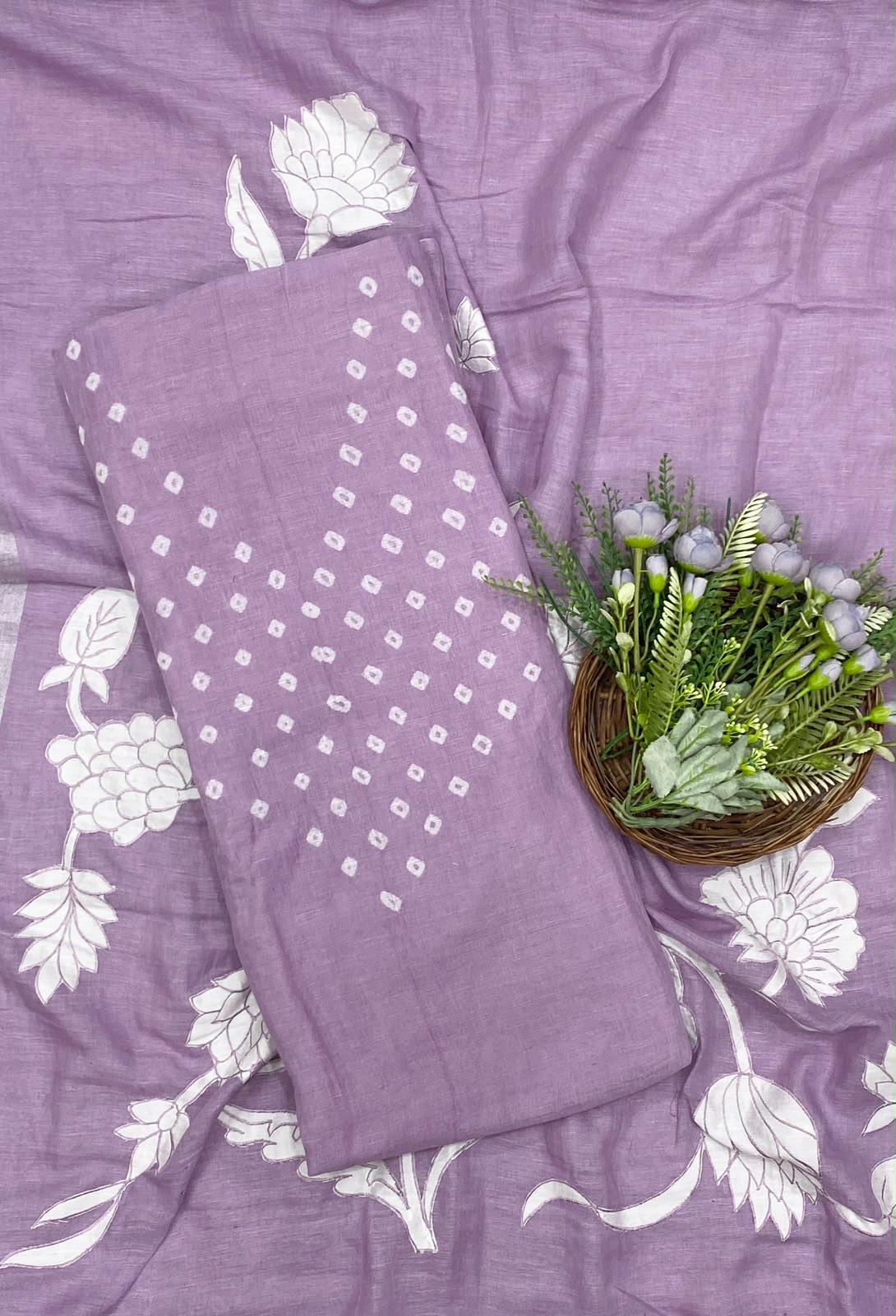 450D Pure Linen Lilac Suit Fabric/ CKC Linen Suits