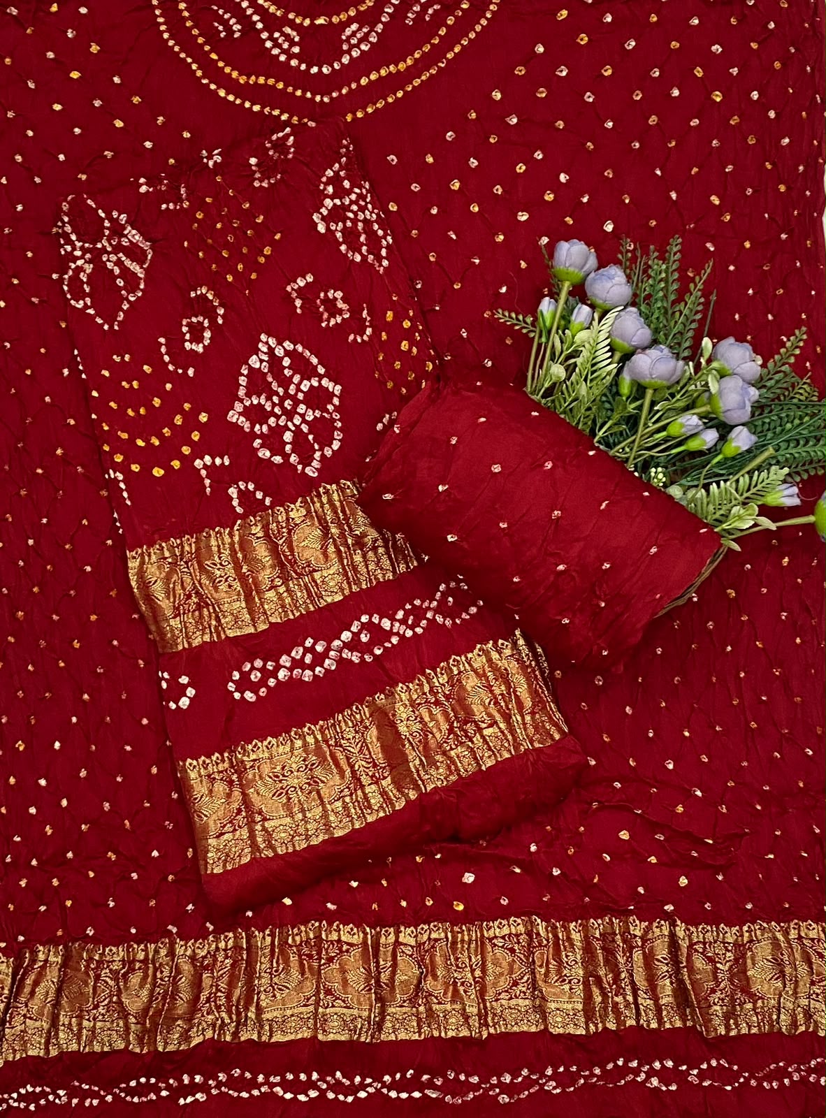 500D Pure Modal Dark Red Suit Fabric / CKC Jaipuri Suits