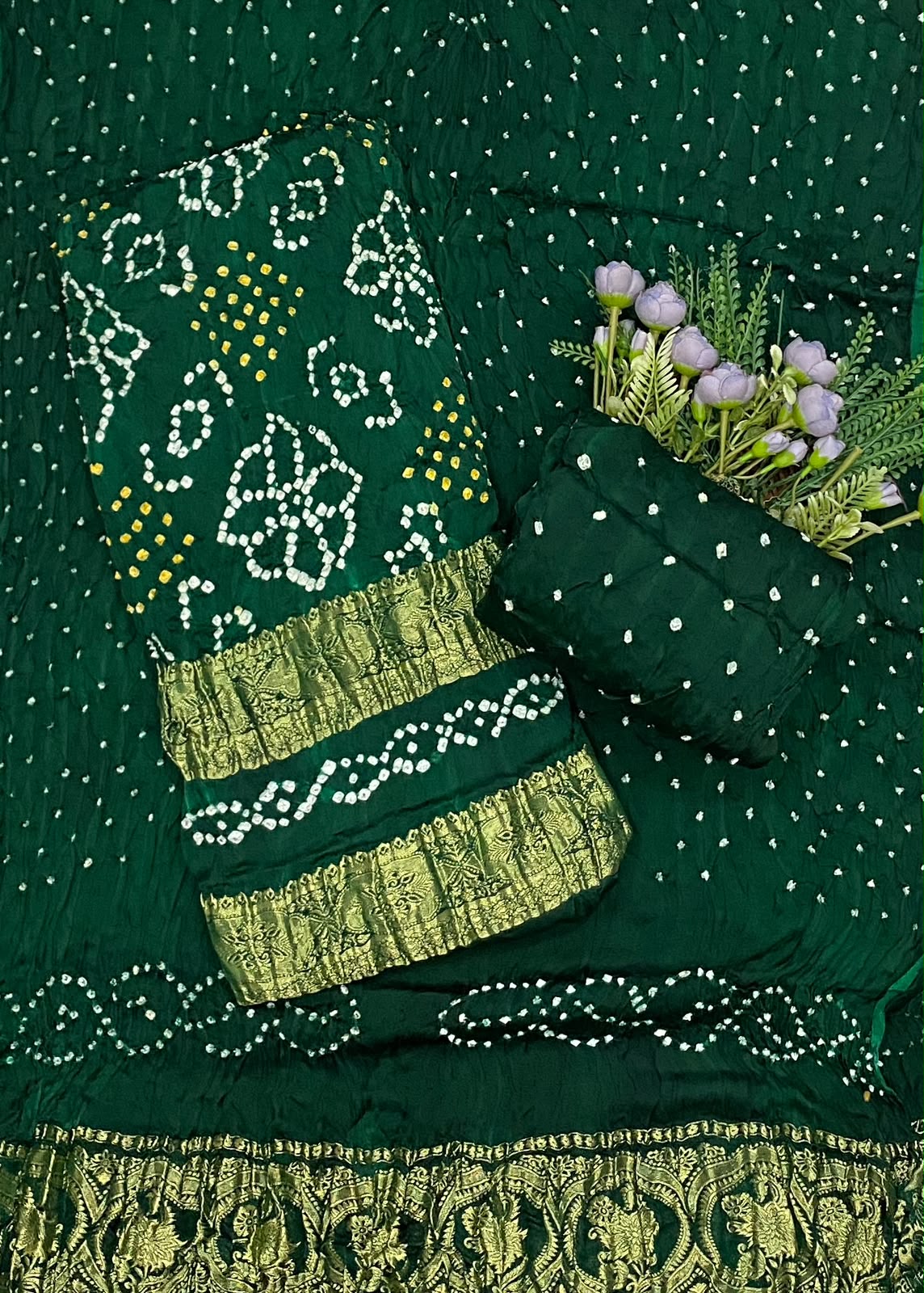 501D Pure Modal Dark Green Suit Fabric / CKC Jaipuri Suits