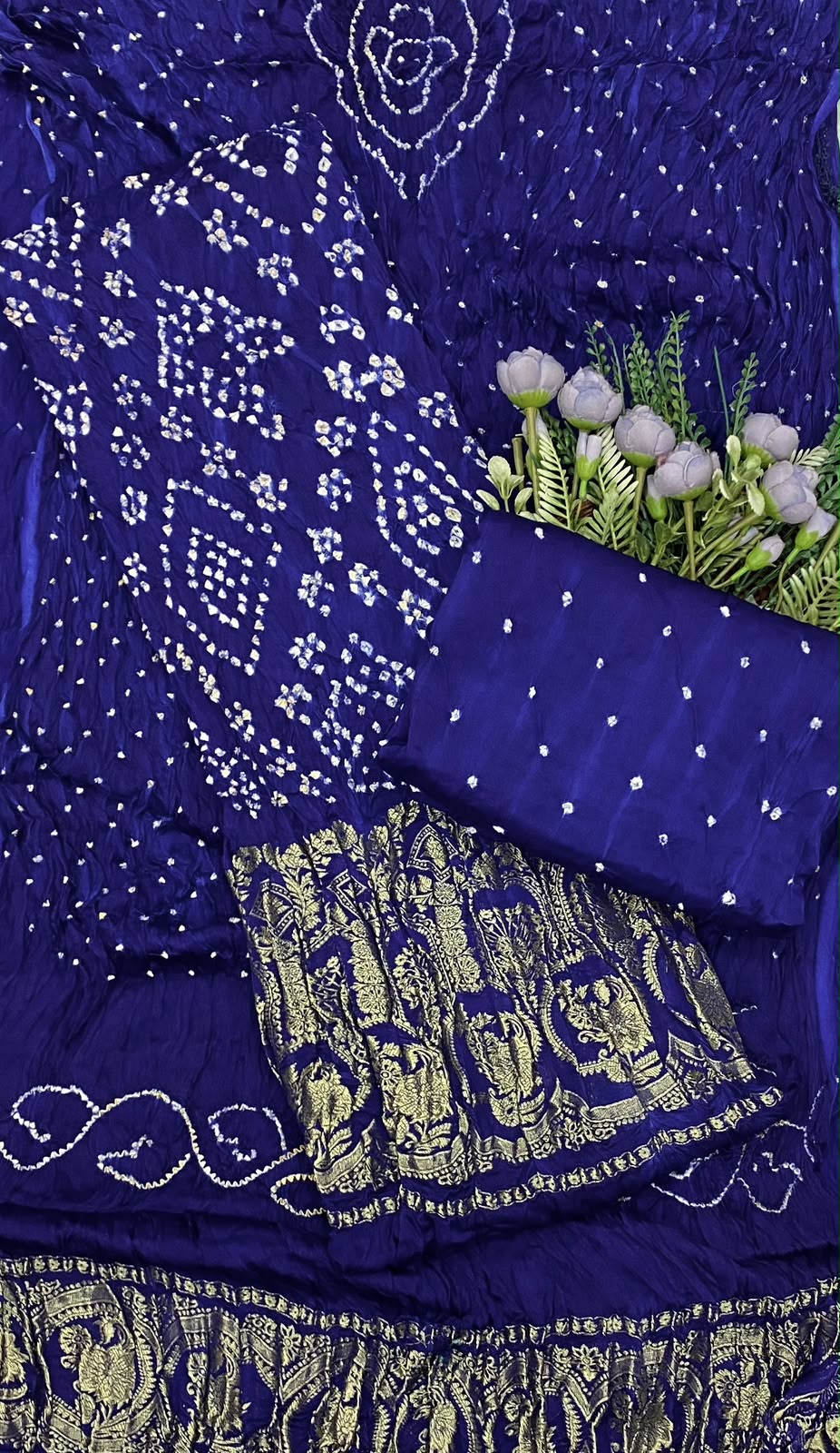 490D Pure Modal Dark Blue Suit Fabric / CKC Jaipuri Suits