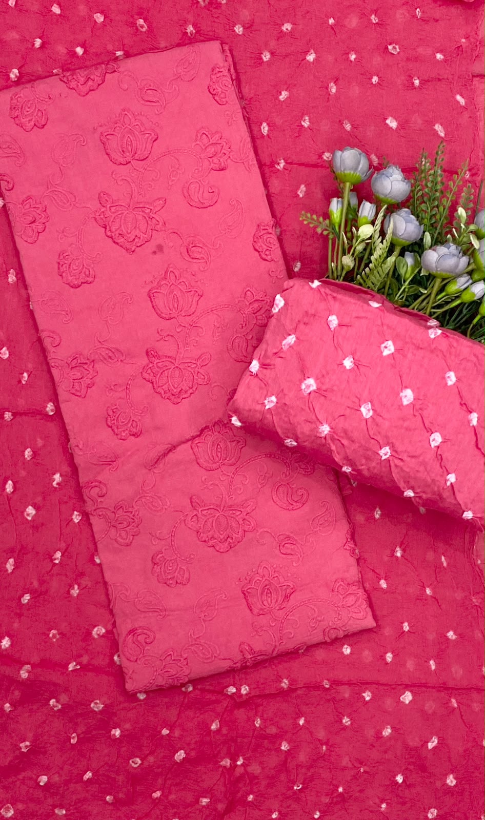 508D Cotton Pink Suit Fabric / CKC Cotton