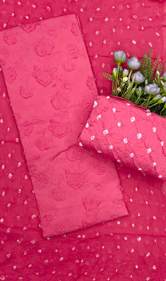 508D Cotton Pink Suit Fabric / CKC Cotton
