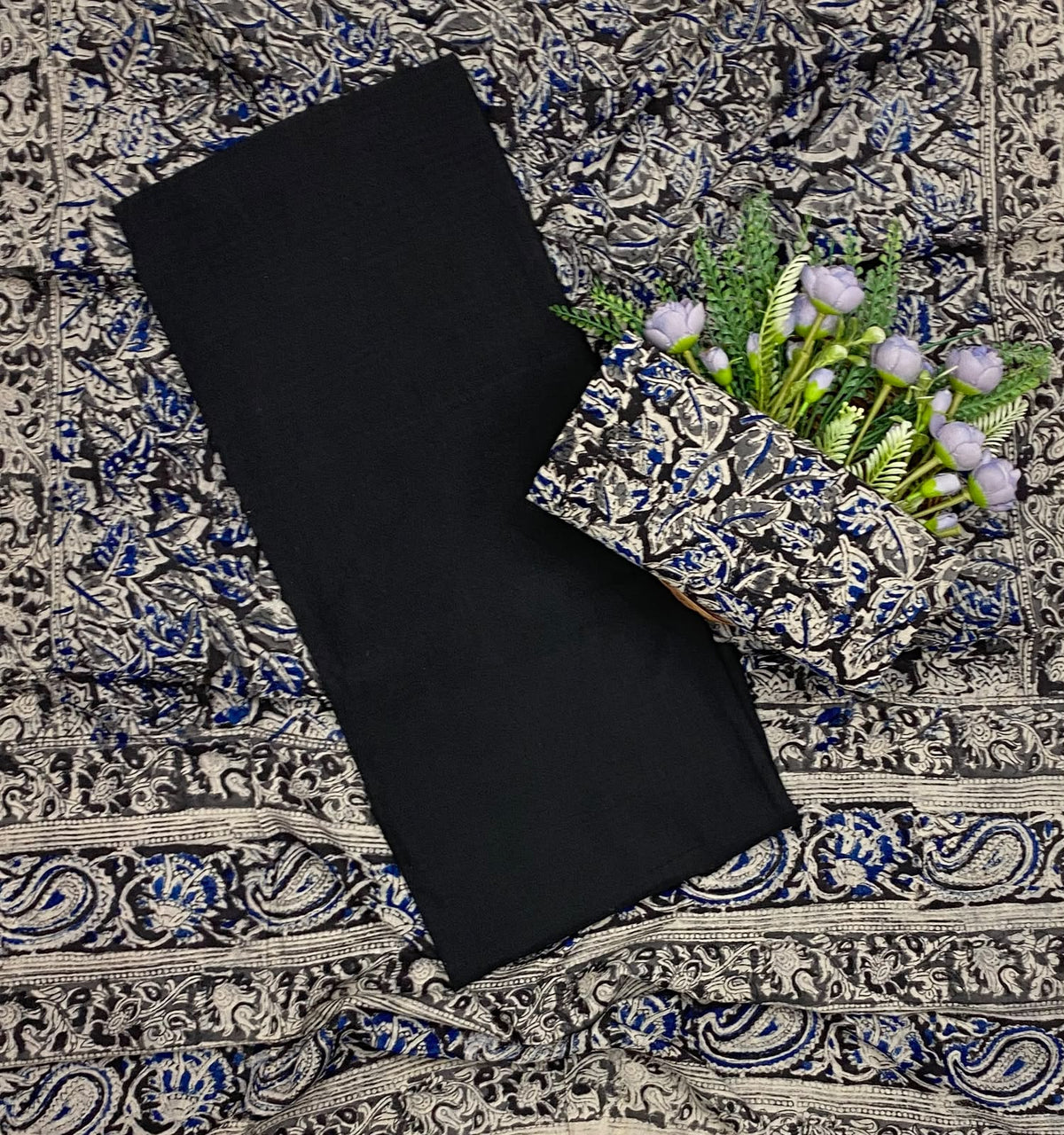 651D Cotton Black suit Fabric / CKC Cotton Bazaar