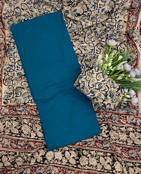 657D Cotton Dark Blue  suit Fabric / CKC Cotton Bazaar