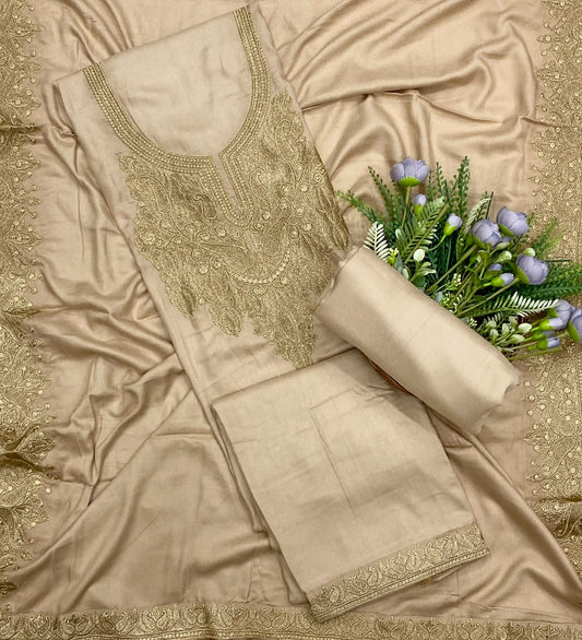 698D Pashmina Skin  Suit Fabric / CKC Winter Suits