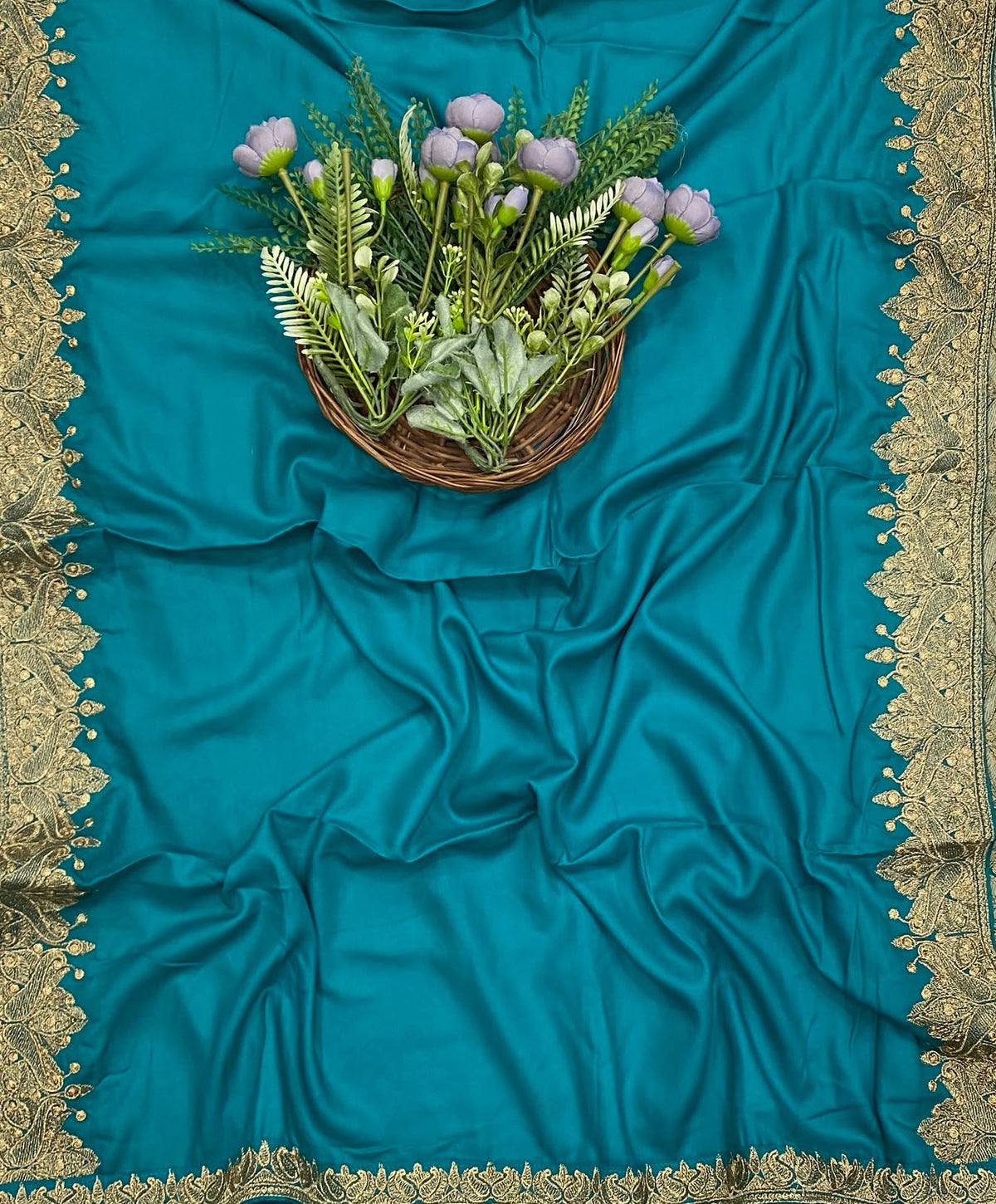 695D Pashmina Blue Suit Fabric / CKC Winter Suits