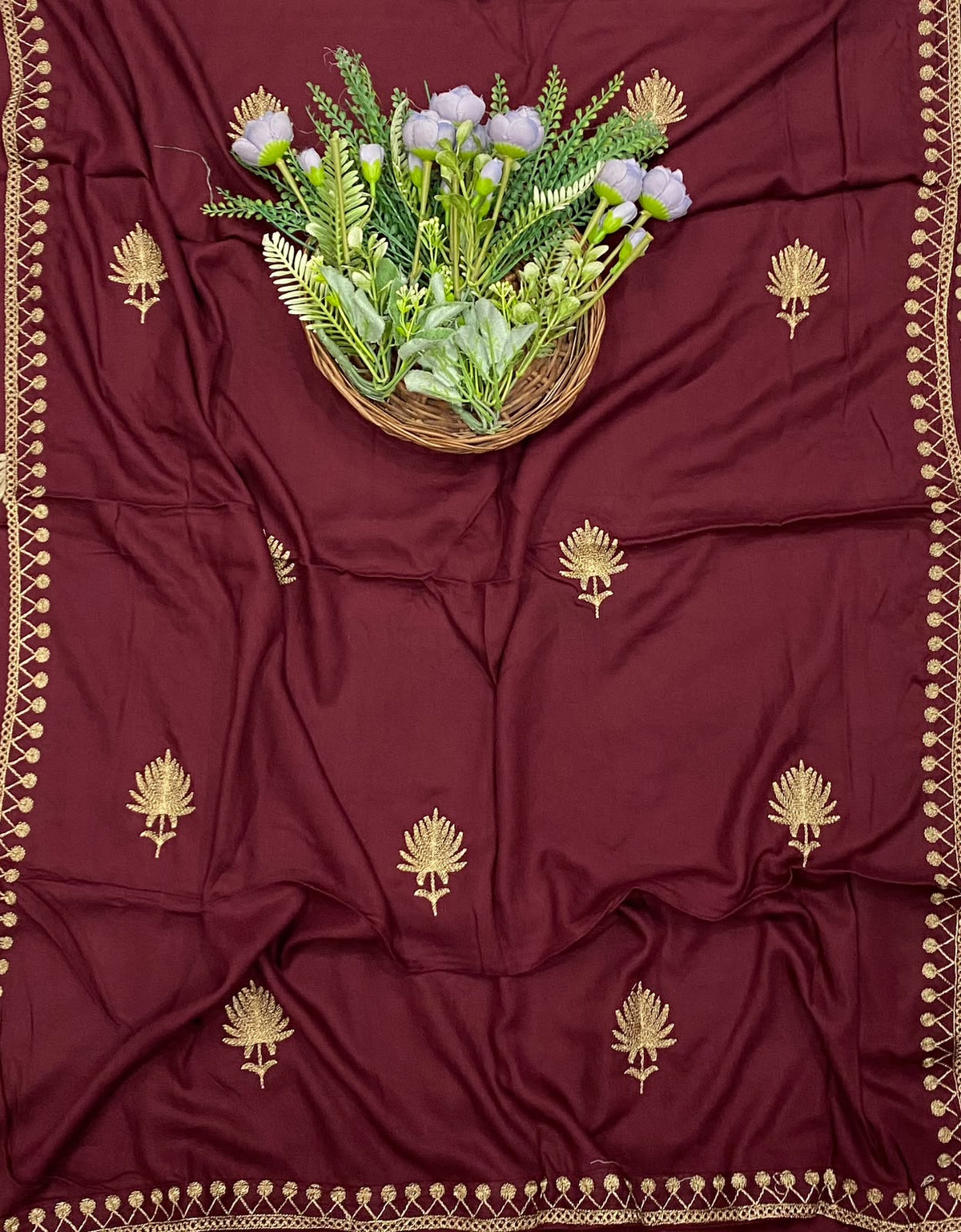 661D Pashmina Maroon Suit Fabric/ CKC Winter Suits