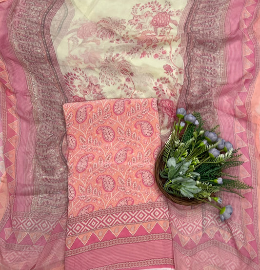 822D CREPE PINK SUIT FABRIC / CKC CREPE SUITS