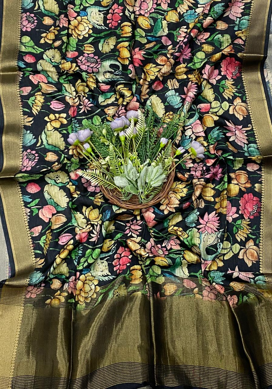 897D SILK BLACK SUIT FABRIC / CKC BANARASI COLLECTION