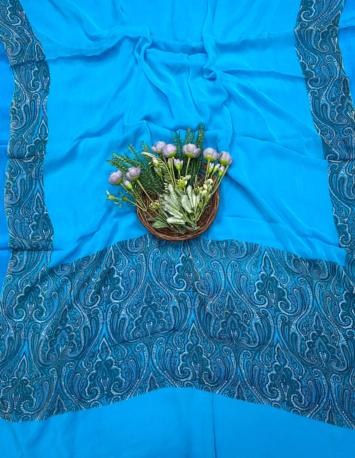 930D Crepe Blue Suit Fabric / CKC Crepe Suits