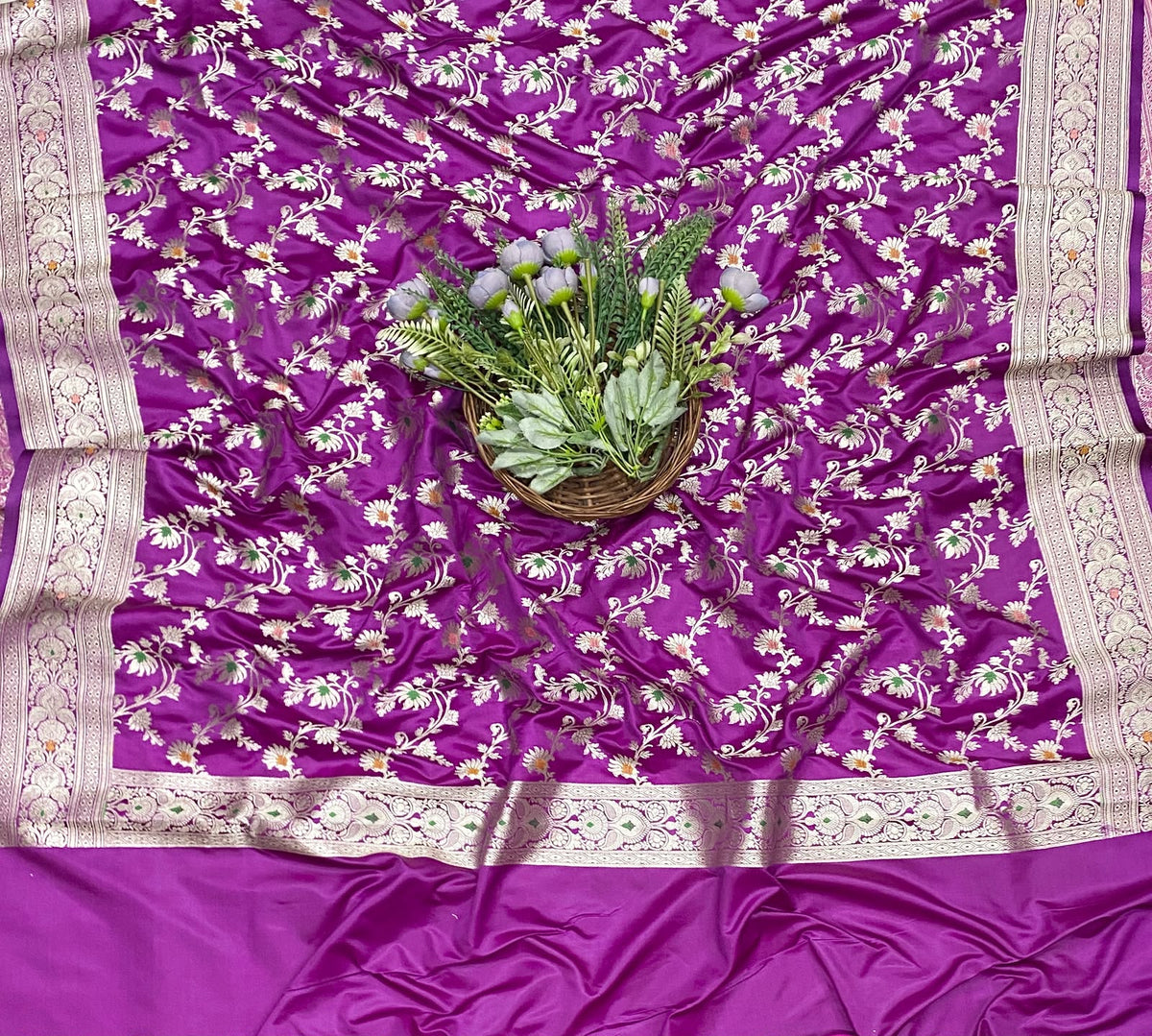 973D Banarasi Silk Purple Suit Fabric / CKC Banarasi Edit