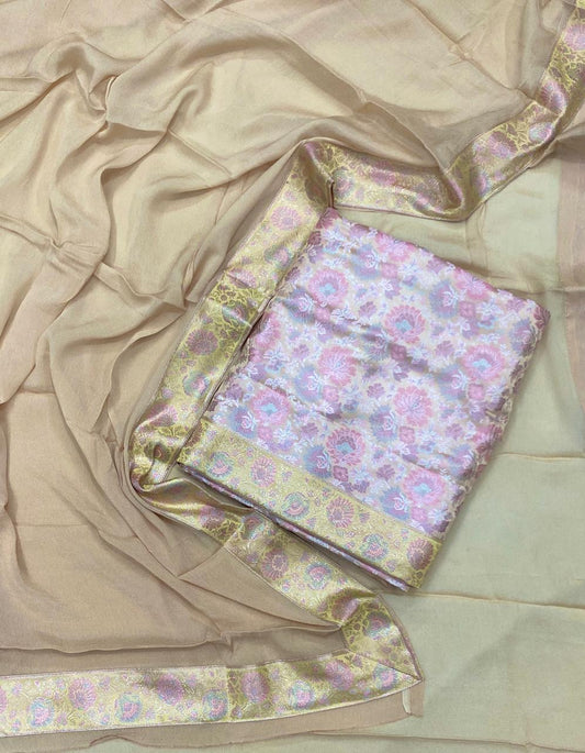 977D Soft Brocade Skin Suit Fabric / CKC Partywear Collection