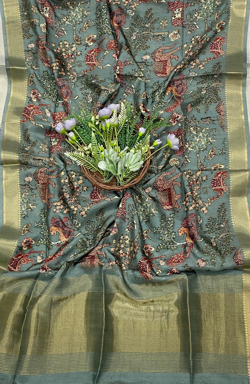 994D SILK DARK SEA GREEN SUITS FABRIC / CKC SILK SUITS