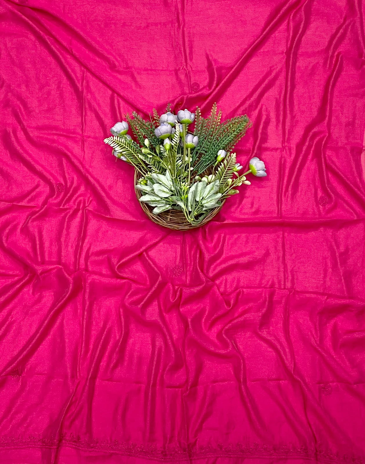 20E  Mul Cotton Dark Magenta Suit Fabric / CKC Mul Cotton