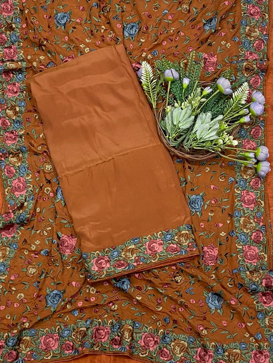 17E Crepe Brown Suit Fabric / CKC Crepe Suits