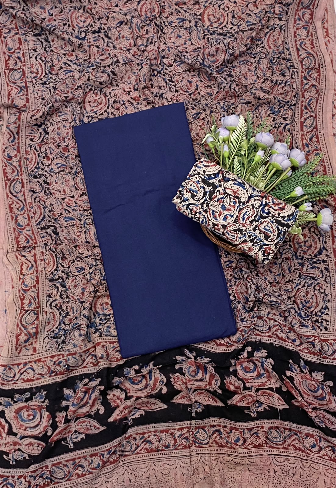 47E Cotton Navy Blue Suit Fabric / CKC Cotton Bazaar