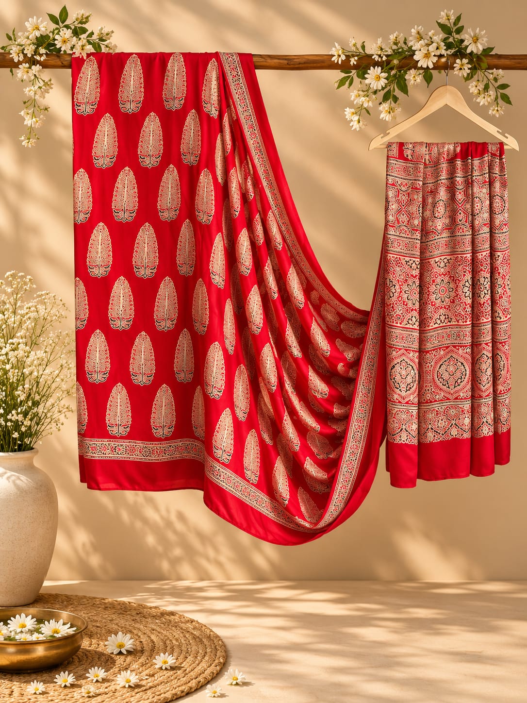 29E Modal Silk Red Saree / CKC Sarees