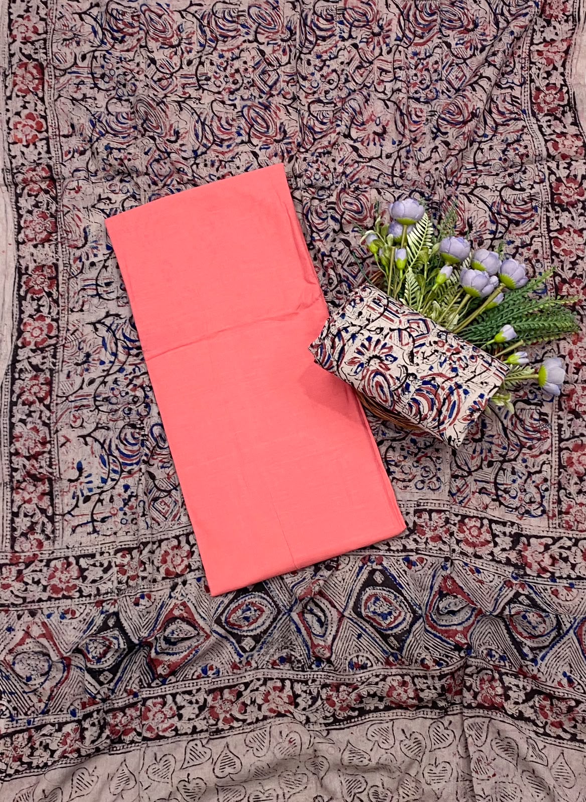 41E Cotton Peach Suit Fabric / CKC Cotton Bazaar