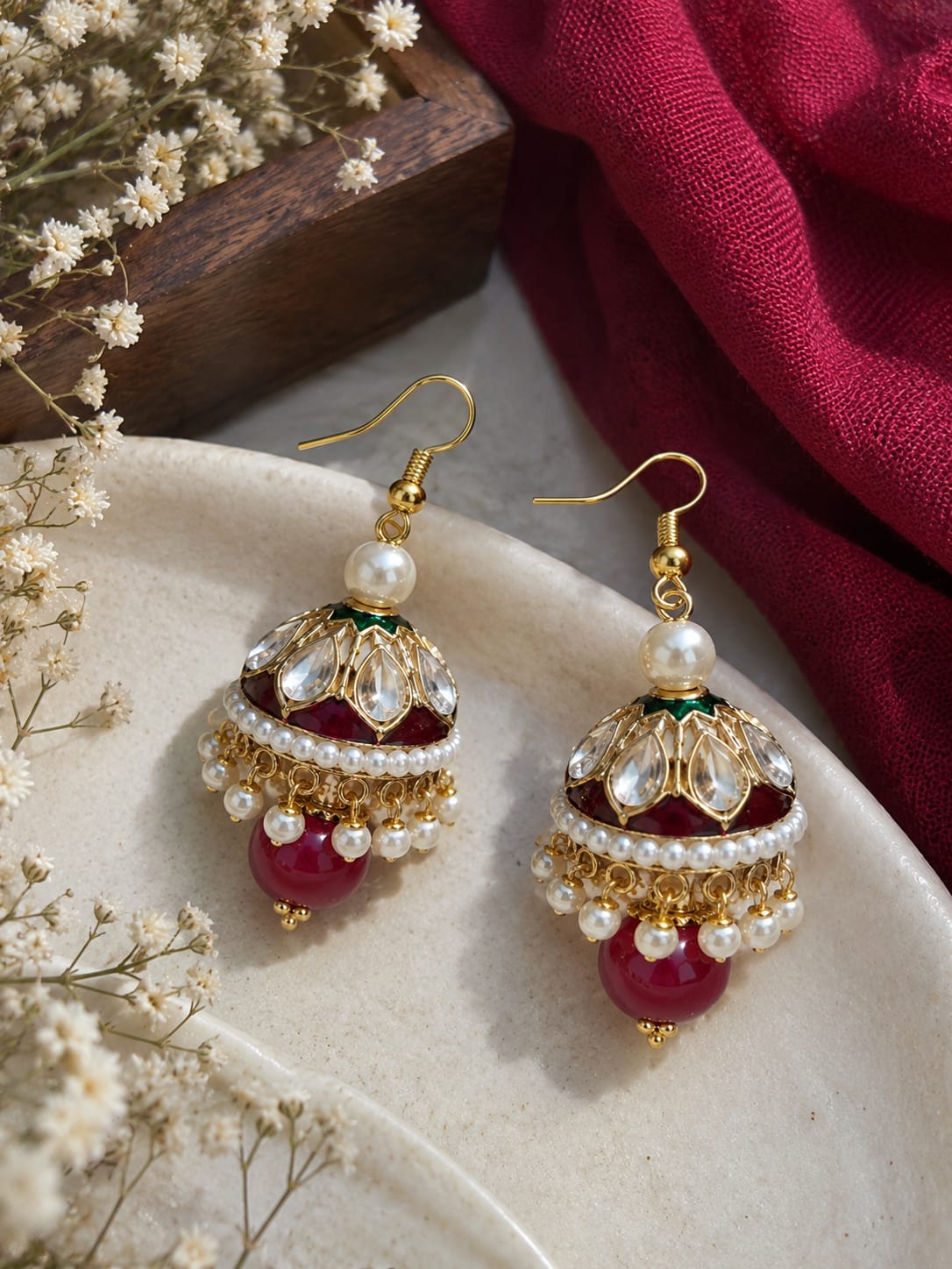 Kundan Golden Earing Set /CKC Jewels