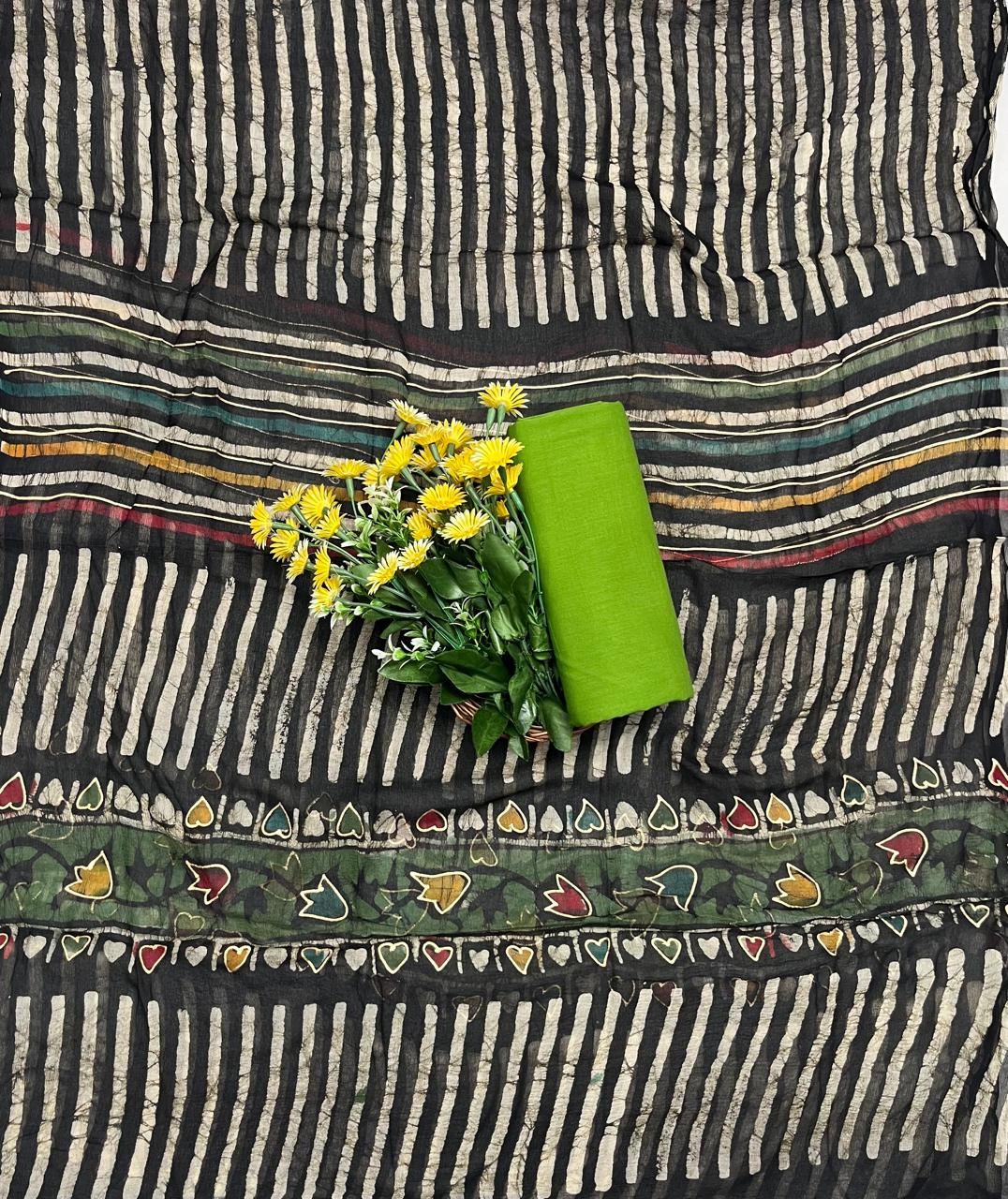 Cotton Green Suit Fabric / CKC Cotton Bazaar