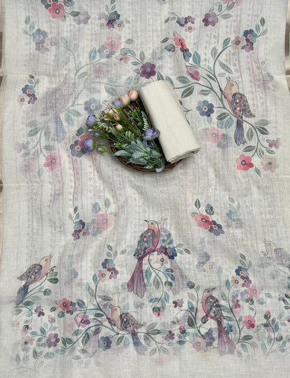 CKC 854 Kotta Doria Off White Suit Fabric/ Mal Cotton