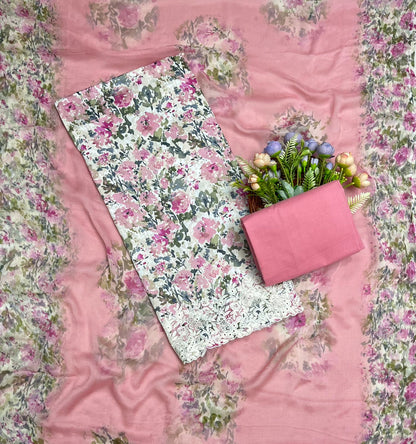 241 Cotton Light Pink Suit Fabric / CKC Cotton Bazaar