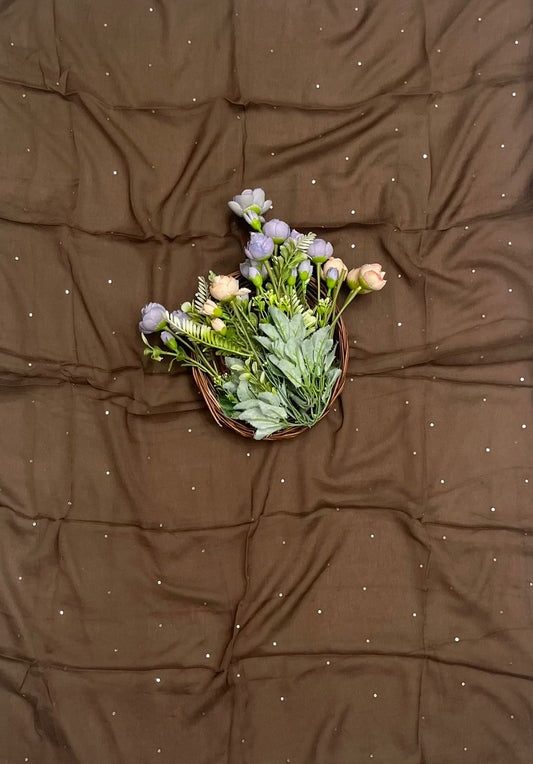 CKC 589 Georgette Brown Suit Fabric / CKC Georgette Suits