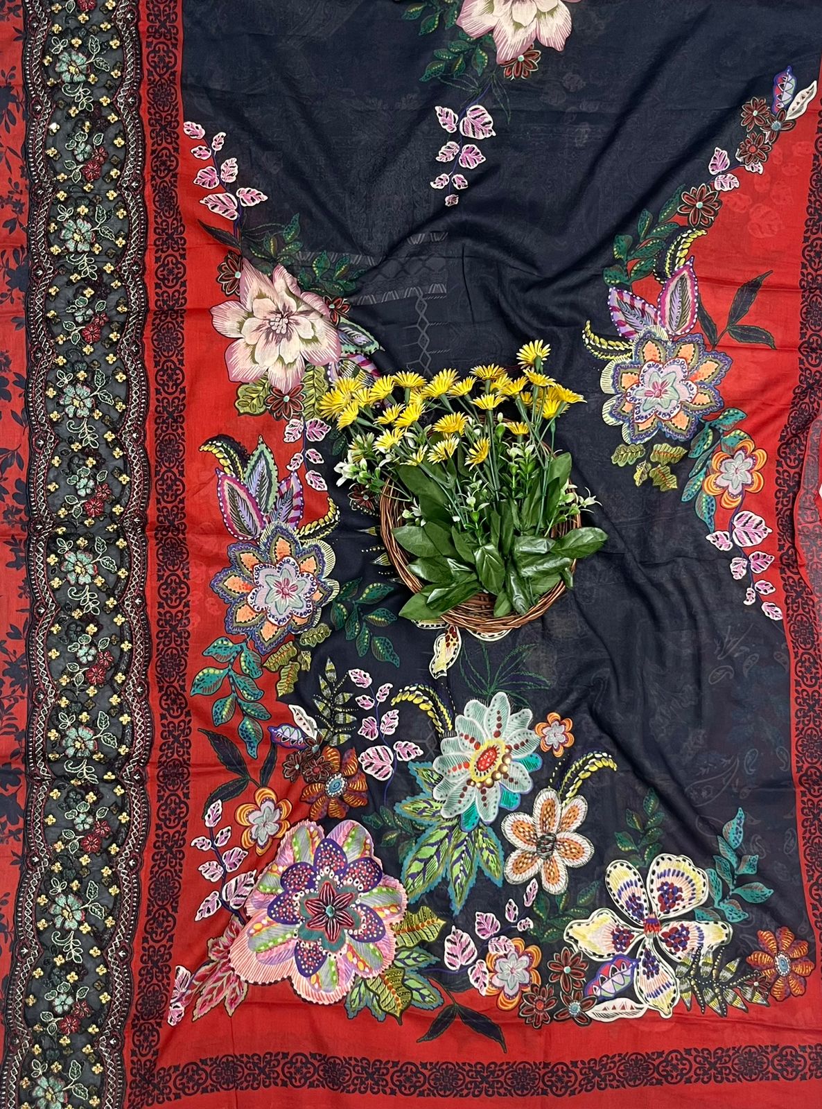 219B Cotton Navy Blue Suit Fabric / CKC Cotton Bazaar