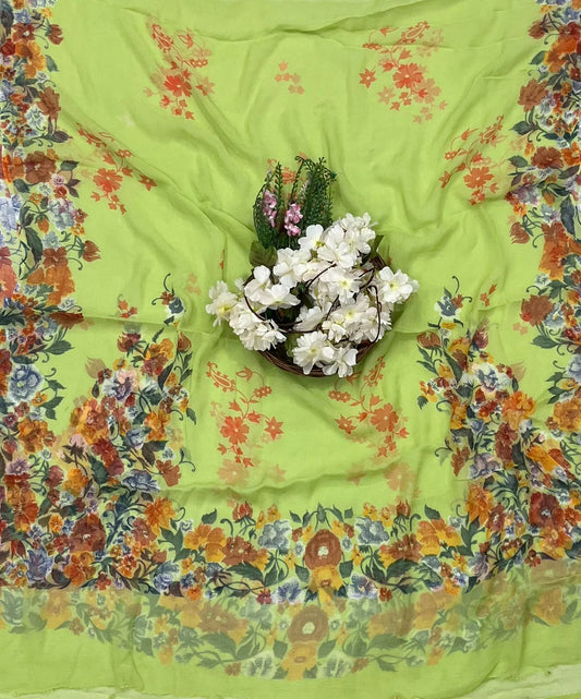 Ckc 725 Chiffon Green Suit Fabric / CKC Chiffon Suits