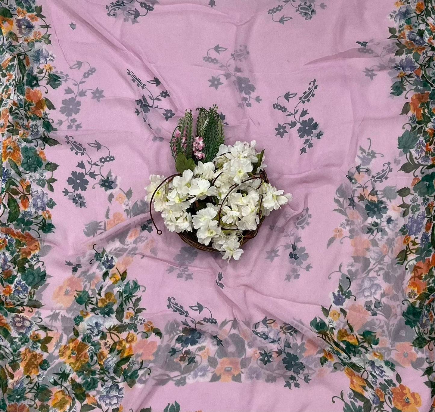 Ckc 728 Chiffon Light Pink Suit Fabric / CKC Chiffon Suits
