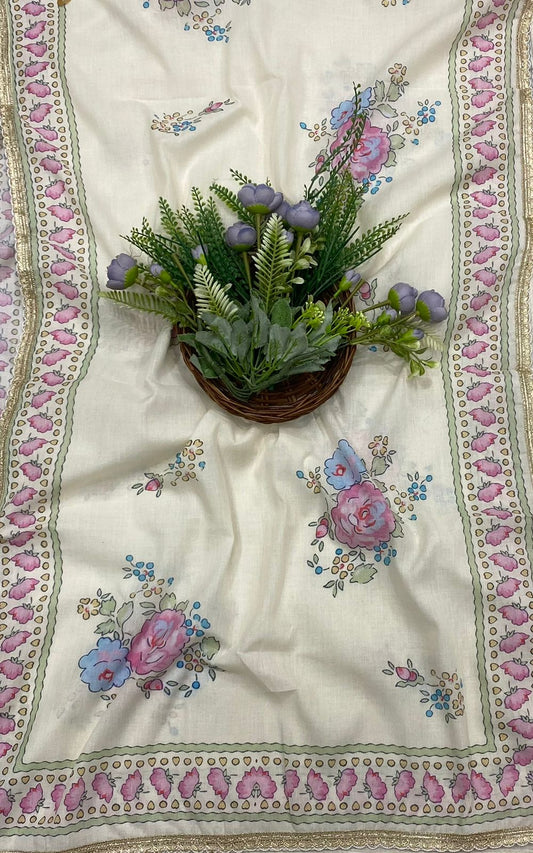 920A Cotton Off White Suit Fabric / CKC Cotton Bazaar