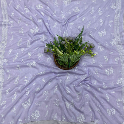 954A Cotton Lilac Suit Fabric / CKC Cotton Bazaar