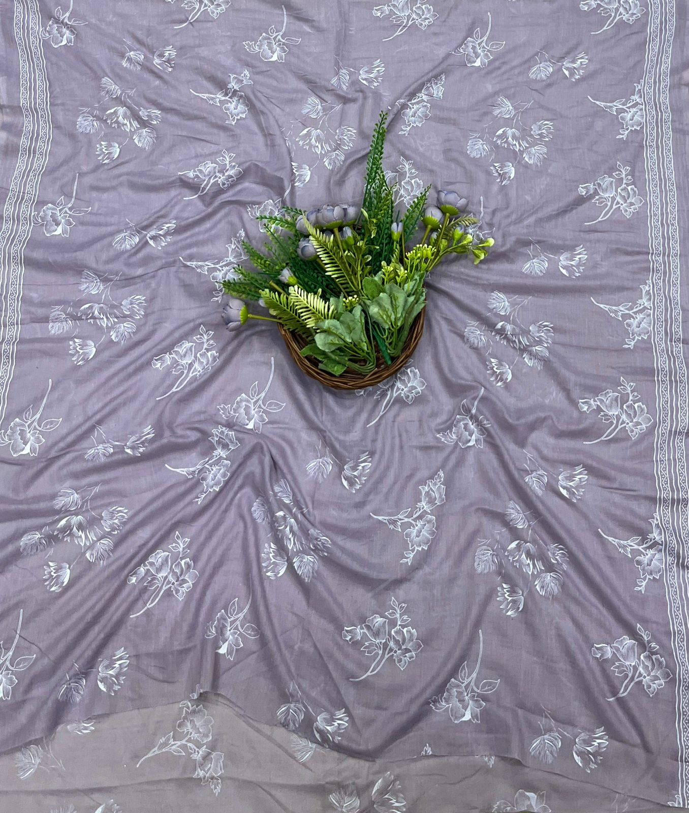 965A Cotton Dusty Lilac Suit Fabric / CKC Cotton Bazaar