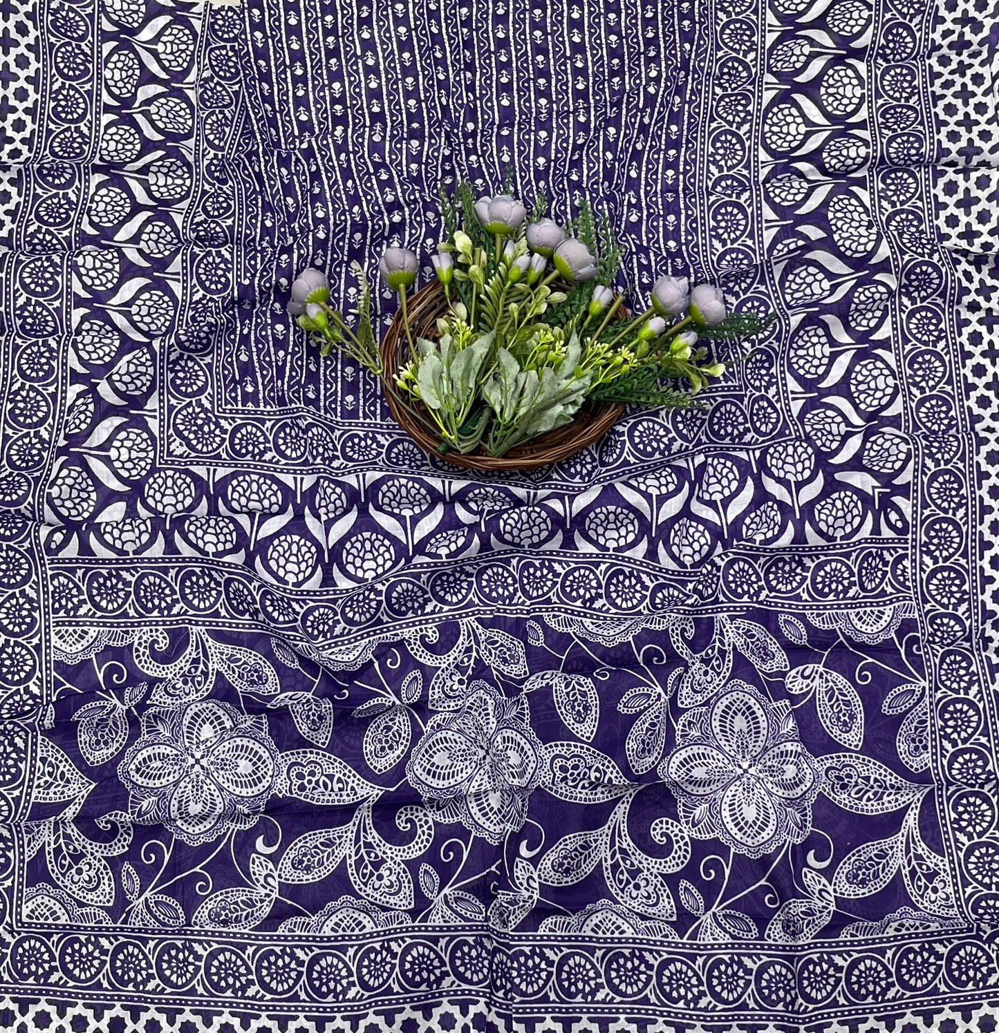 CKC 15B Cotton Purple Suit Fabric / CKC Cotton Bazaar