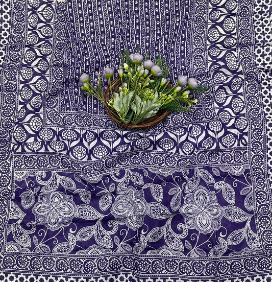 CKC 15B Cotton Purple Suit Fabric / CKC Cotton Bazaar
