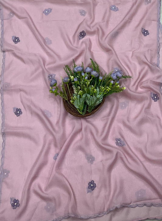 998A Organza Light Pink Suit Fabric/ CKC Partywear Collection