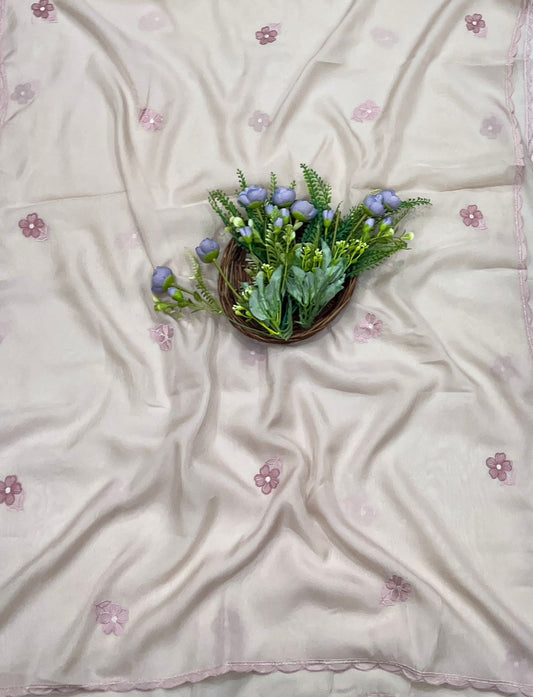 2B Organza Dusty Skin Suit Fabric/ CKC Partywear Collection