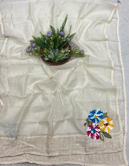 89B Mul Beige Color Suit Fabric / CKC Mul Cotton