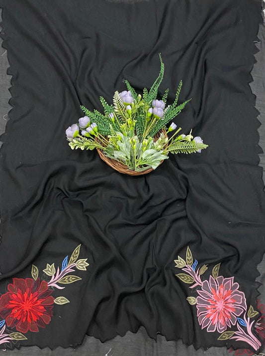95B Mul Black Color Suit Fabric / CKC Mul Cotton