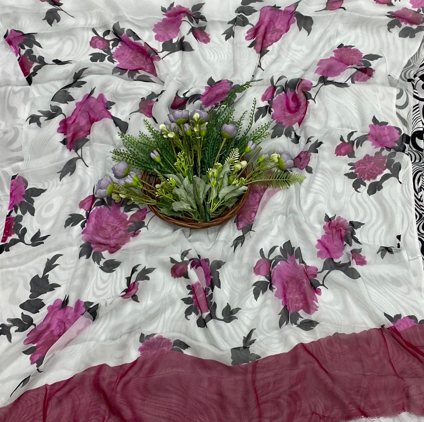 121B Crepe Magenta Suit Fabric / CKC Crepe Suits