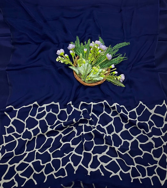 150B Crepe Blue Suit Fabric / CKC Crepe Suits