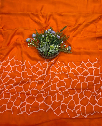 148B Crepe Orange Suit Fabric / CKC Crepe Suits