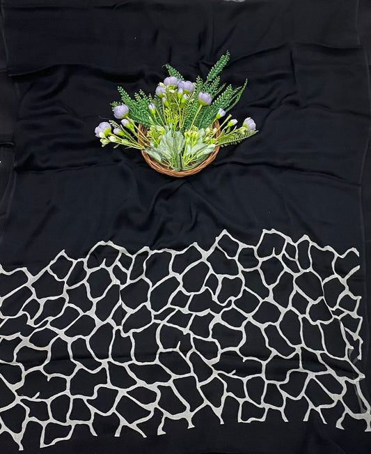 147B Crepe Black Suit Fabric / CKC Crepe Suits