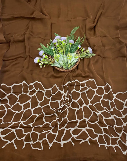 153B Crepe Brown Suit Fabric / CKC Crepe Suits