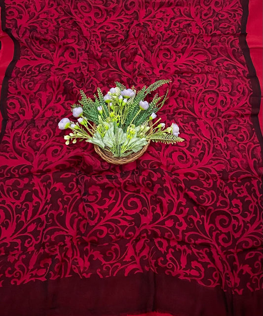 168B Crepe Red Suit Fabric / CKC Crepe Suits