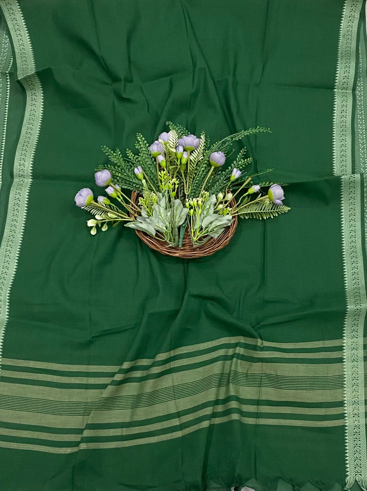 205B Cotton Green Color Suit Fabric / CKC Cotton Bazaar