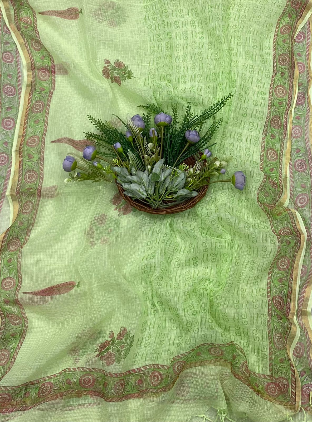 CKC 288B Cotton Pista Green Suit Fabric / CKC Cotton Bazaar
