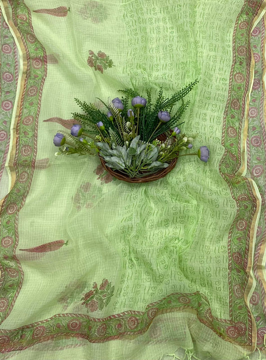 CKC 288B Cotton Pista Green Suit Fabric / CKC Cotton Bazaar